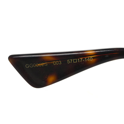 Gucci Metal Web Aviator Sunglasses GG0062S Green Red 6 of 7