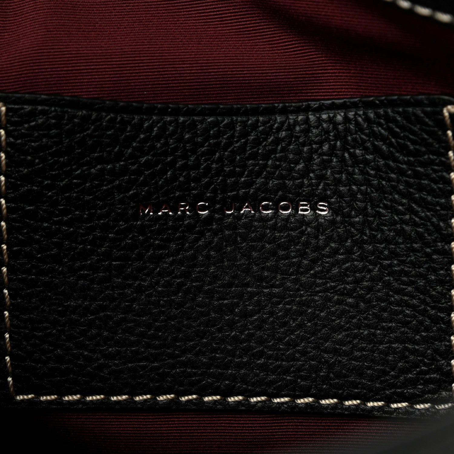 Marc Jacobs Grained Calfskin Bold Grind Tote Black 6 of 12