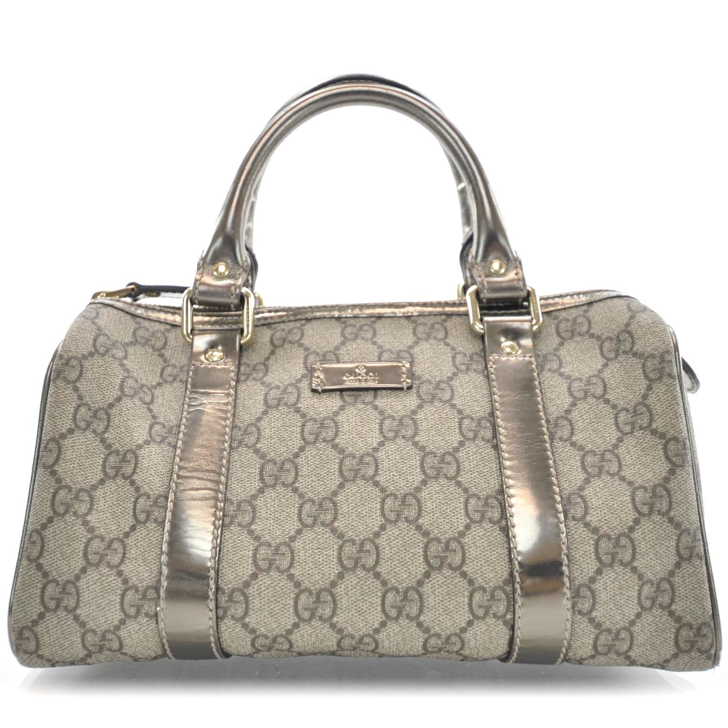 Gucci Monogram Small Joy Boston Metallic 1 of 11