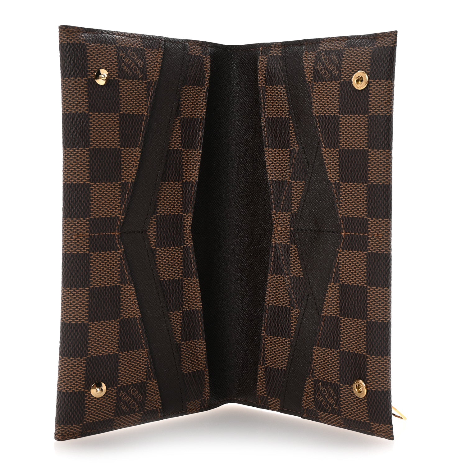 Louis Vuitton Damier Ebene Long Origami Wallet 5 of 6