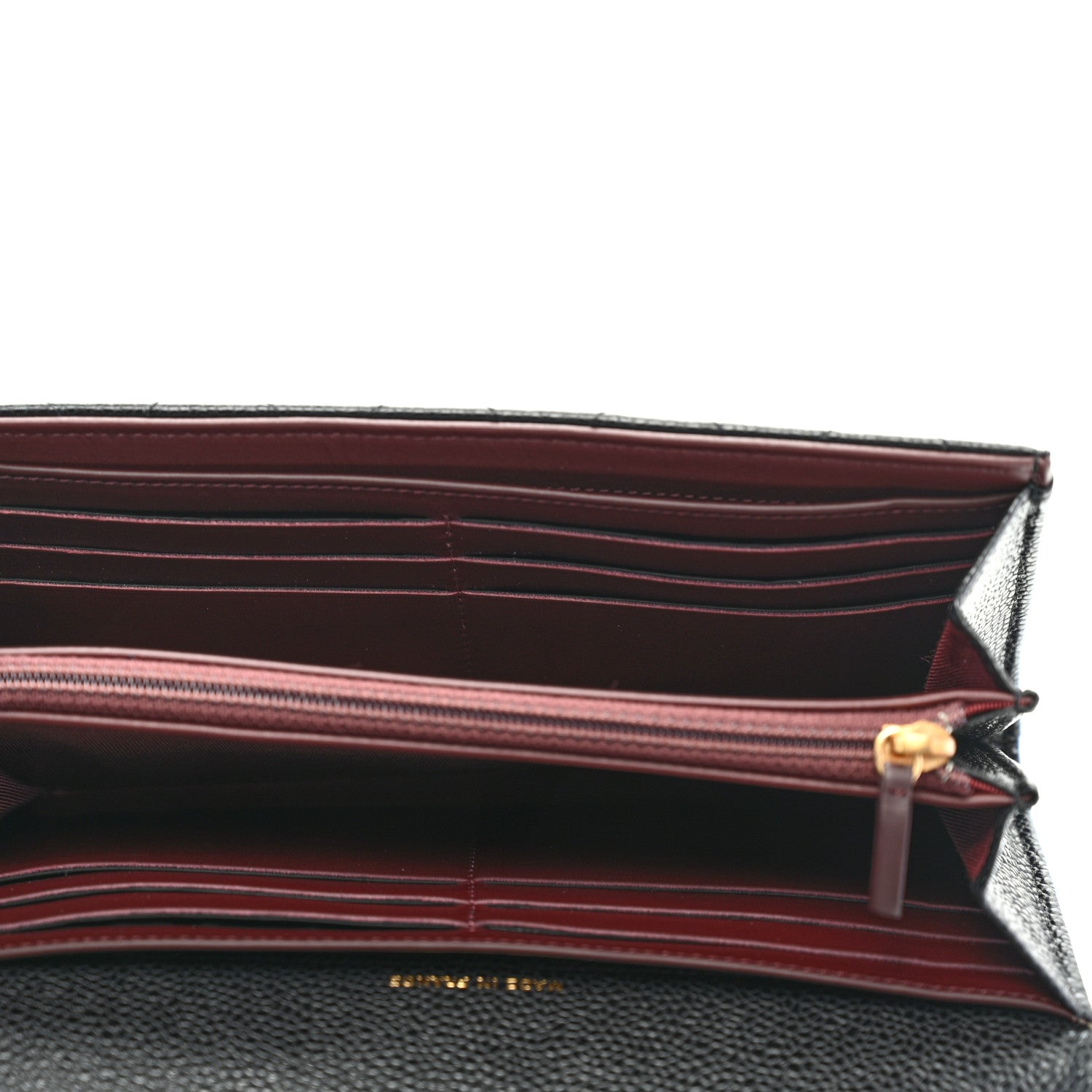 Chanel Caviar Quilted Large Gusset Flap Wallet Black 5 of 8