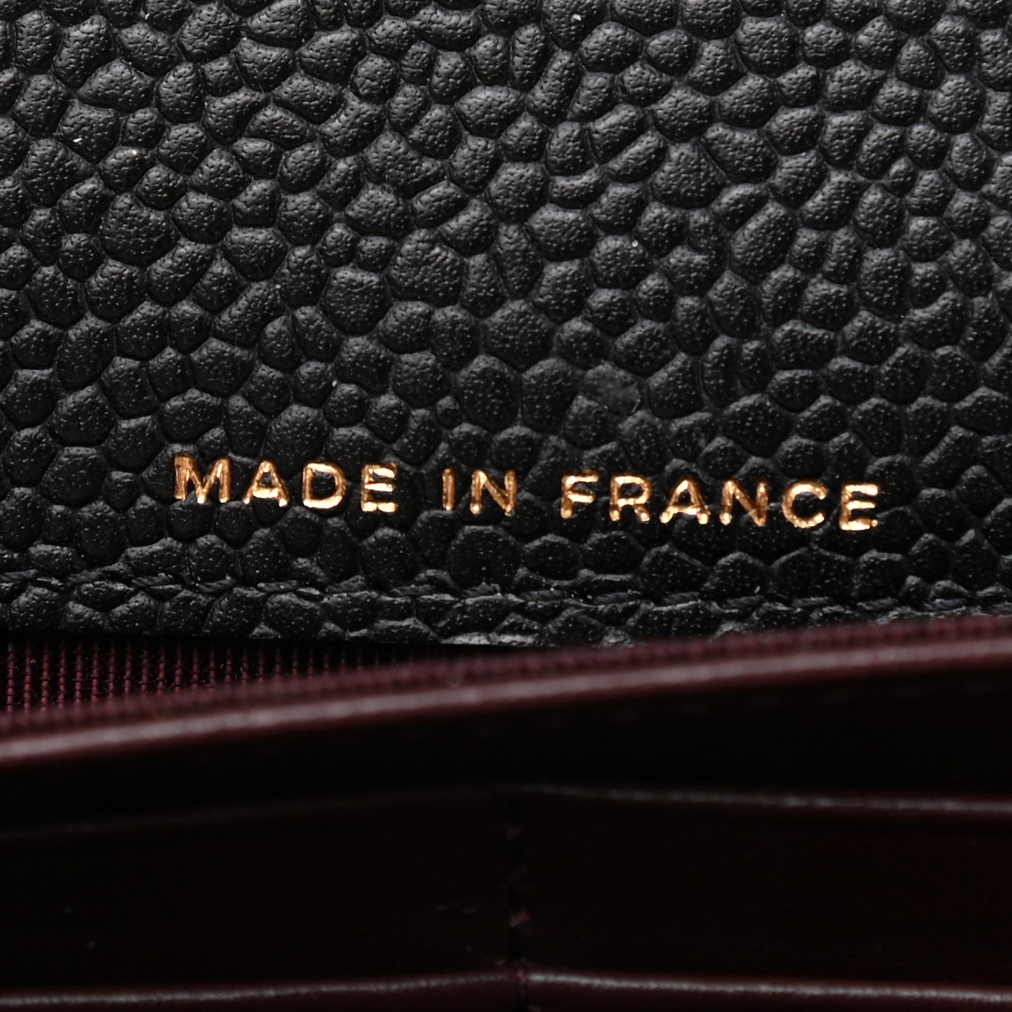 Caviar Quilted Large Gusset Flap Wallet Black