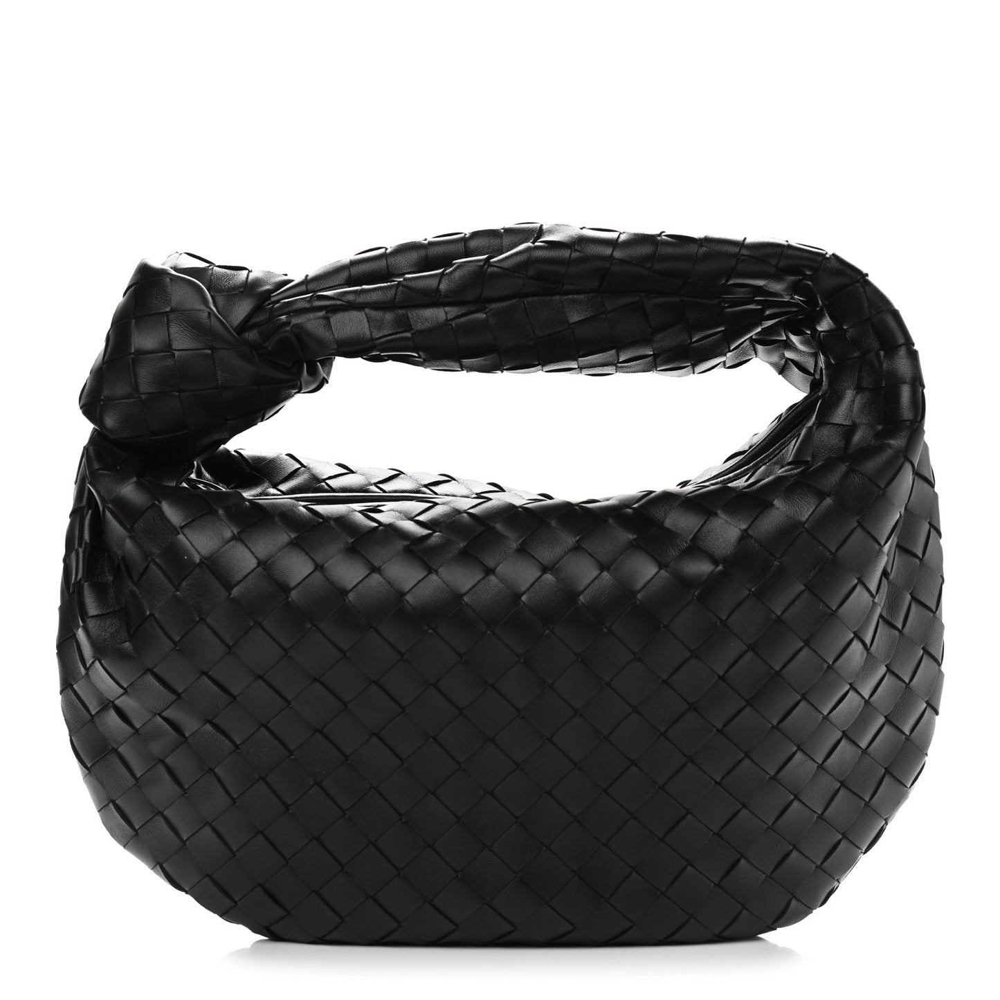 Nappa Intrecciato Teen Jodie Hobo Black