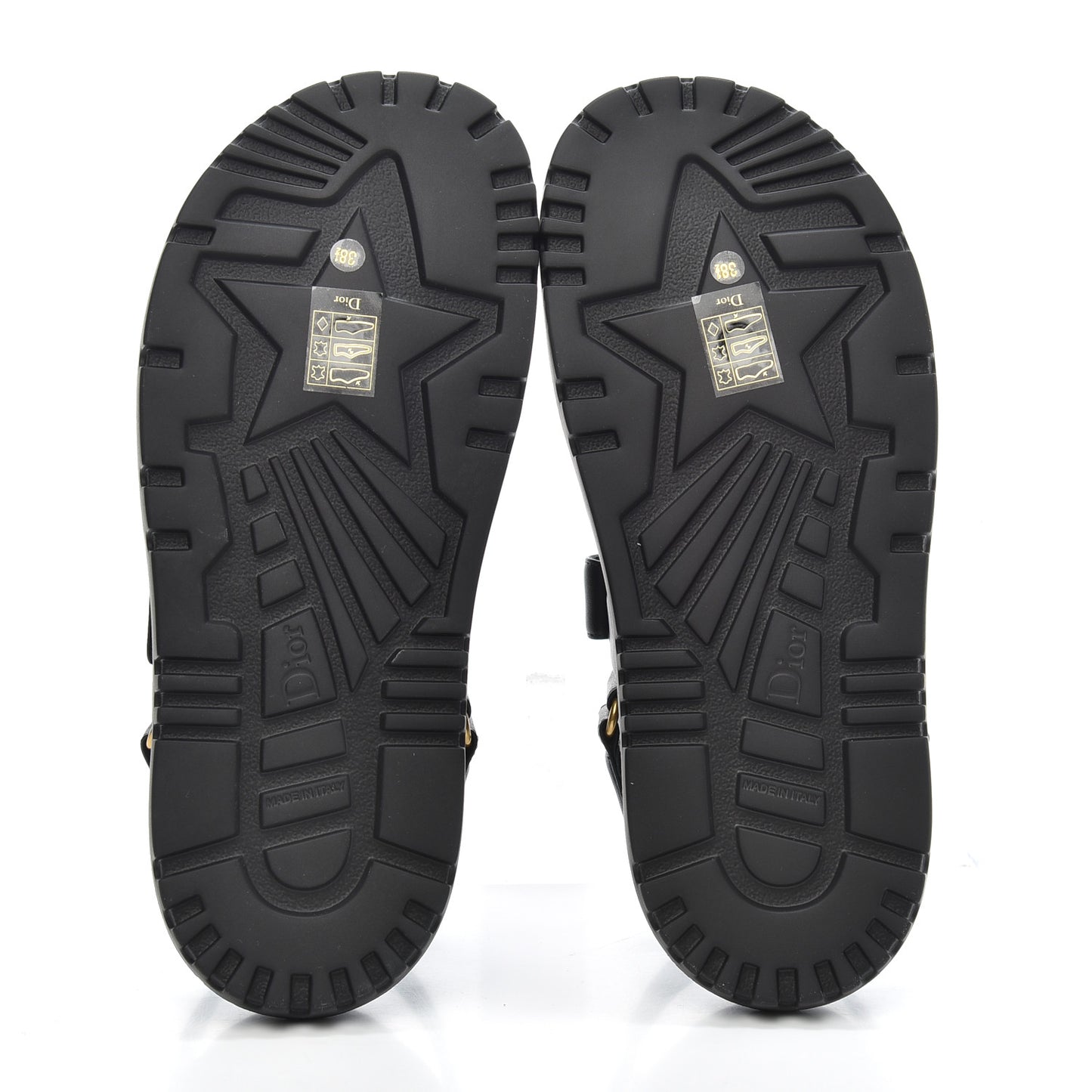 Lambskin Dioract 10mm Sandals 38.5 Black