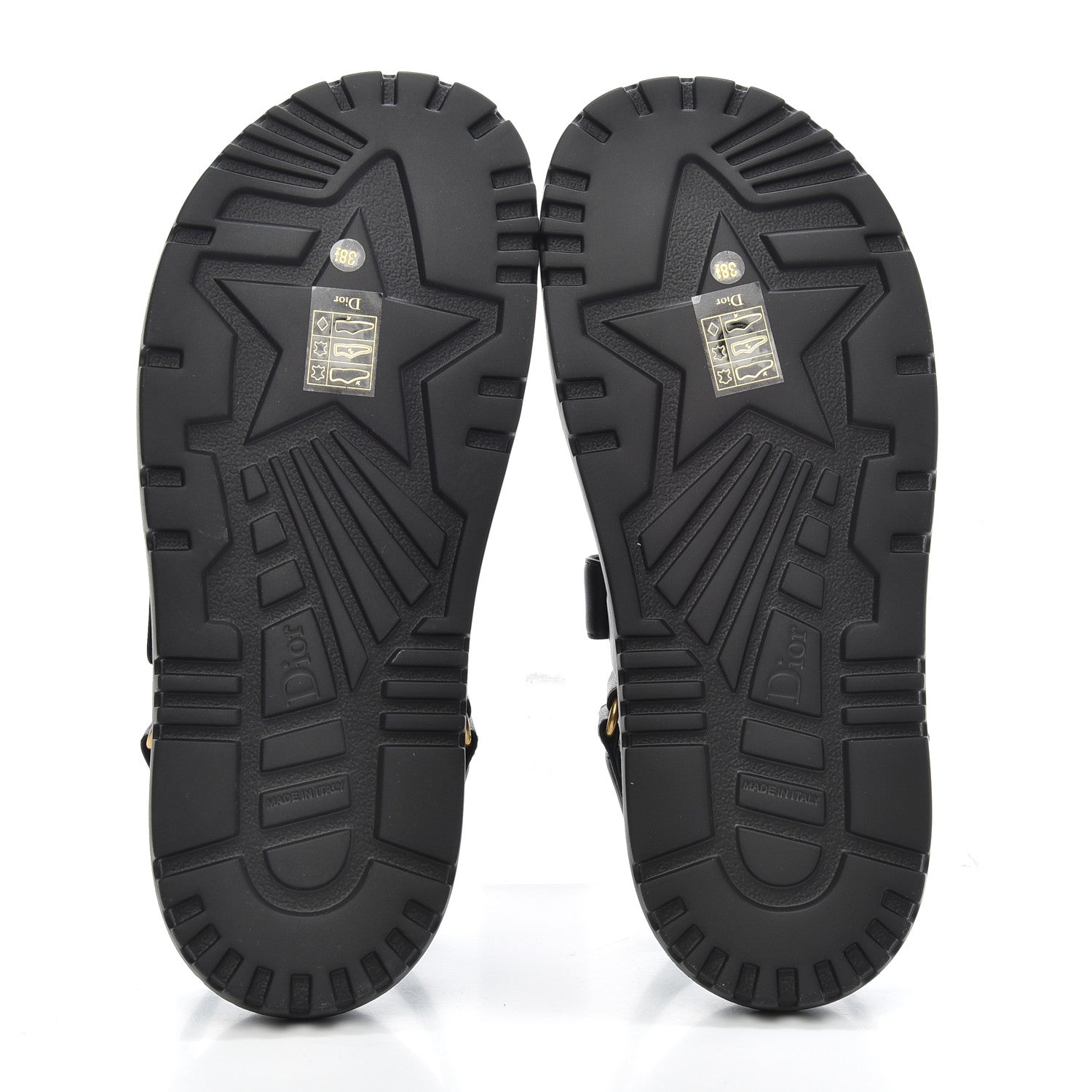 Christian Dior Lambskin Dioract 10mm Sandals 38.5 Black 5 of 8