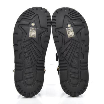 Christian Dior Lambskin Dioract 10mm Sandals 38.5 Black 5 of 8