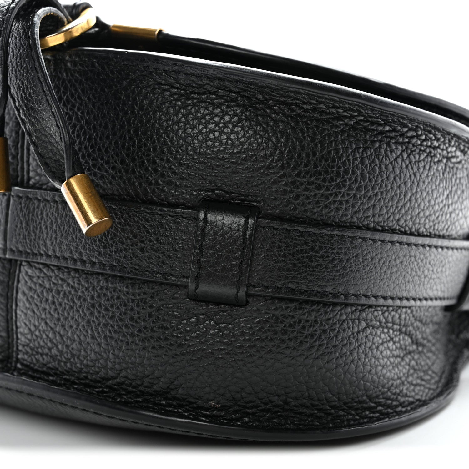 Chloe Grained Calfskin Small Marcie Saddle Bag Black 8 of 12