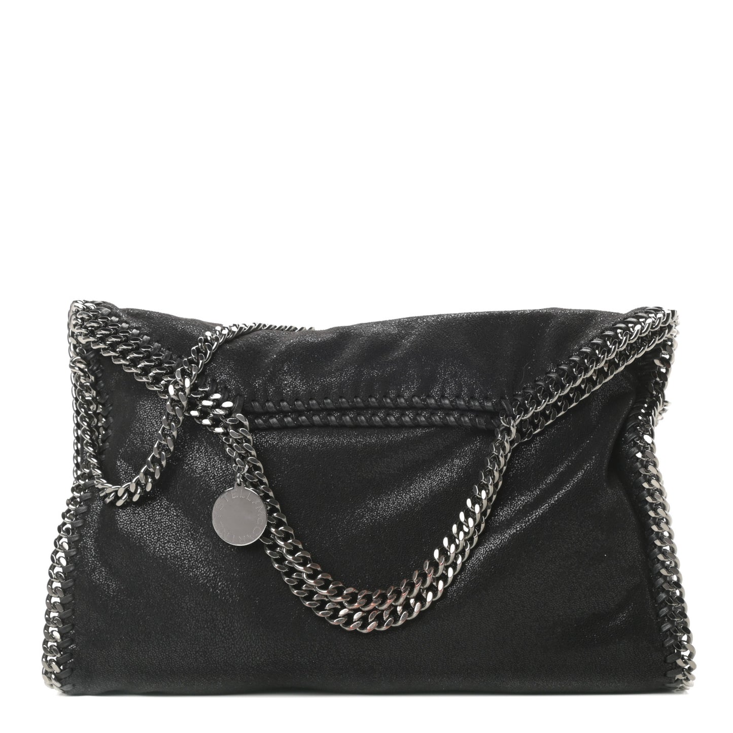 Shaggy Deer Falabella Fold Over Tote Black