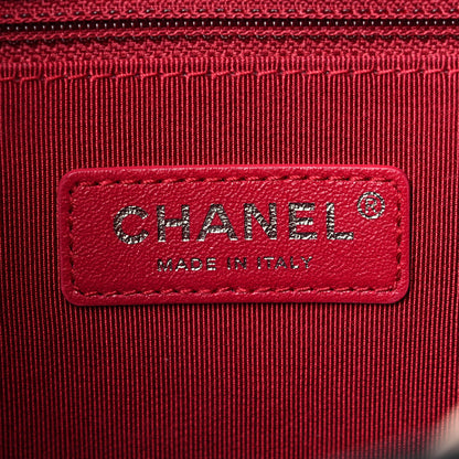 Chanel Aged Calfskin Quilted Medium Gabrielle Hobo Beige Black 7 of 9