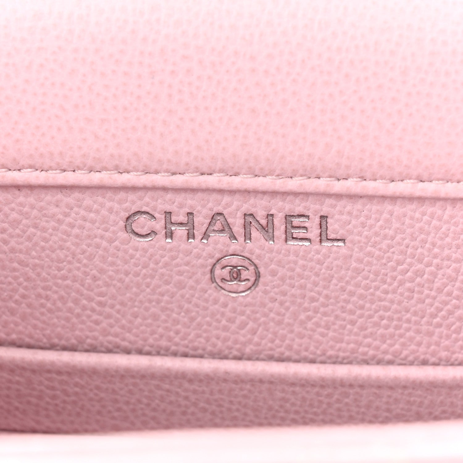 Chanel Grained Calfskin Quilted CC Box Clutch With Chain Rose 6 of 12