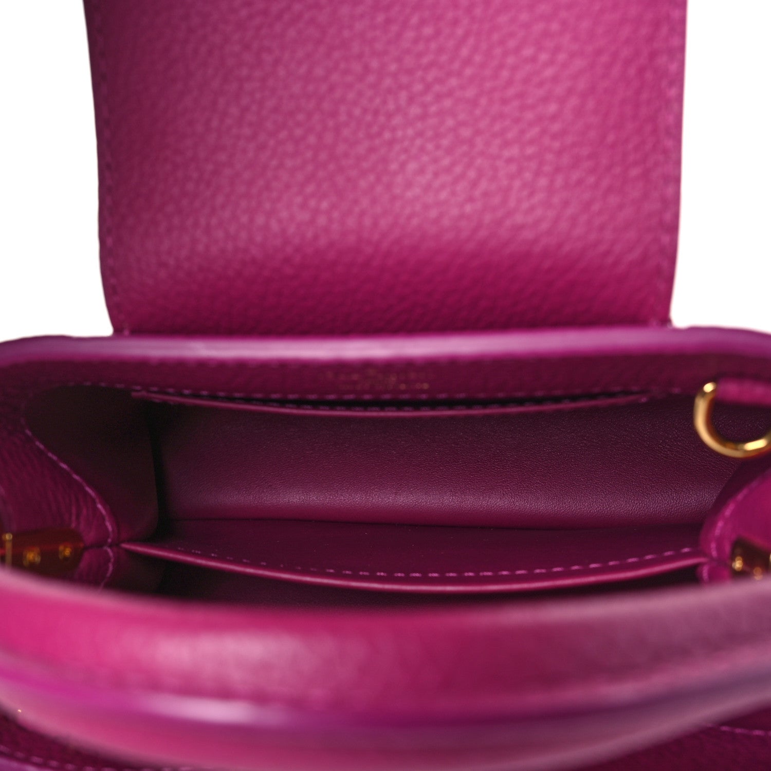Louis Vuitton Taurillon Mini Capucines Purple 5 of 9