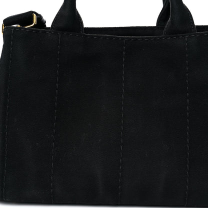 Prada Canapa Small Logo Tote Black 16 of 18