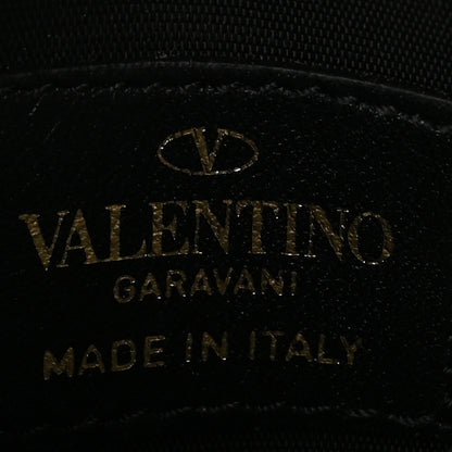 Valentino Garavani Vitello Rockstud Card Holder With Zipper Black 7 of 9