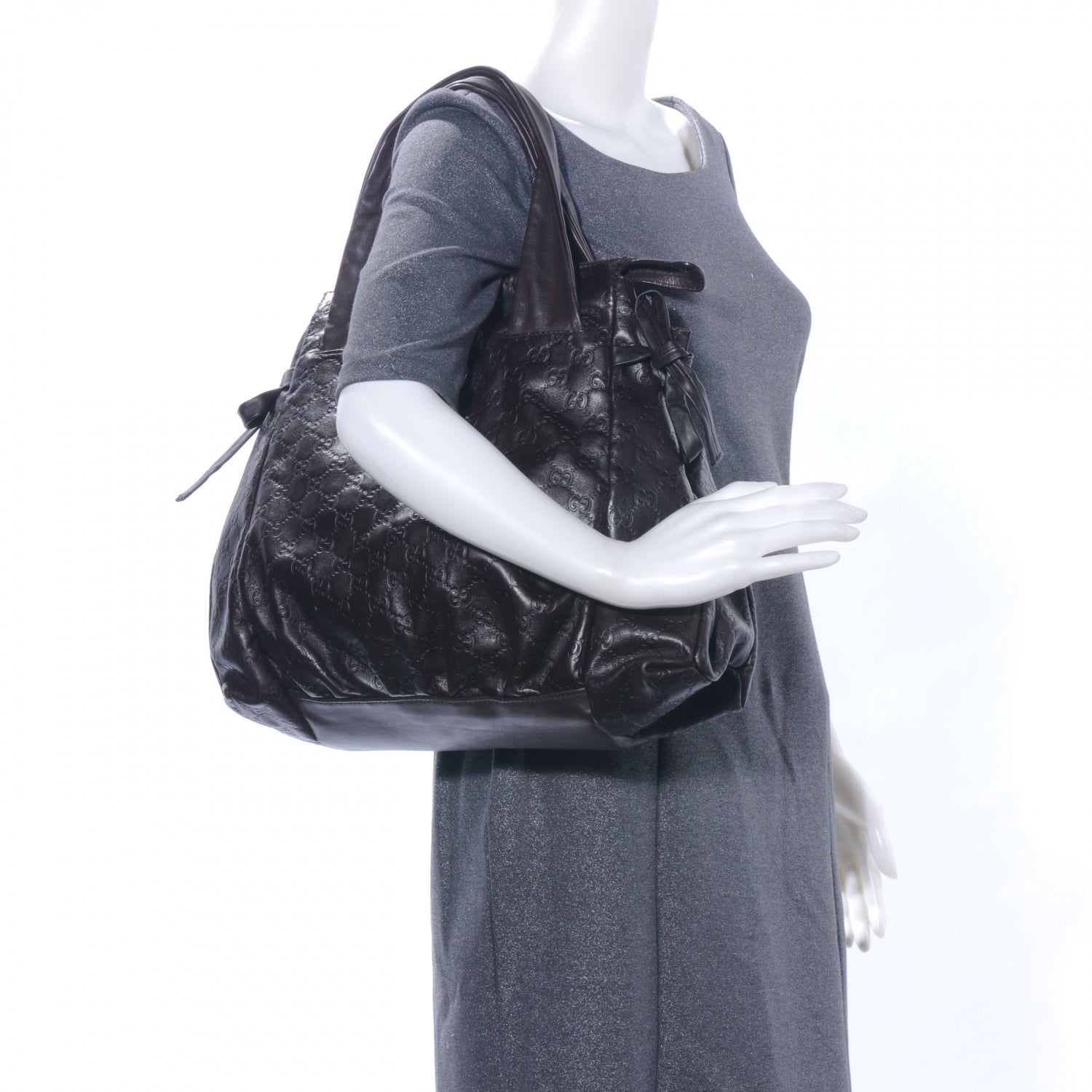 Gucci Guccissima Hysteria Tote Dark Brown 2 of 8