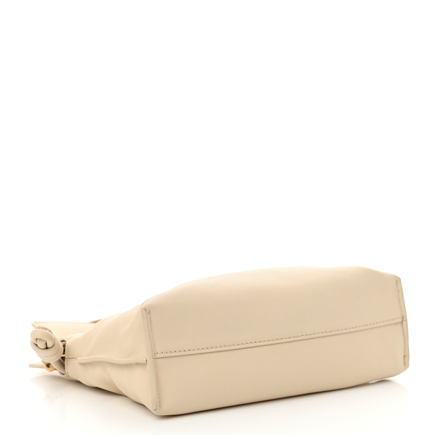 Calfskin Mini Flamenco Knot Clutch Angora