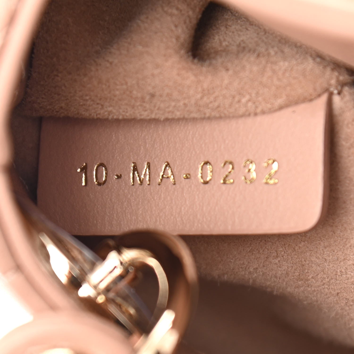 Christian Dior Lambskin Cannage Micro Lady Dior Rose Des Vents 6 of 10