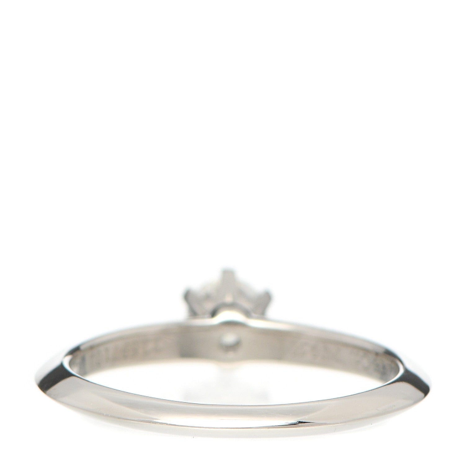 Tiffany Platinum Diamond .25ct Solitaire Engagement Ring 49 5 5 of 8
