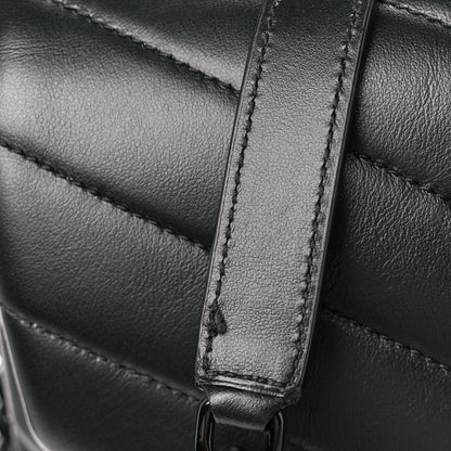 Saint Laurent Calfskin Y Quilted Monogram Monochrome Large Loulou Chain Satchel Black 12 of 12