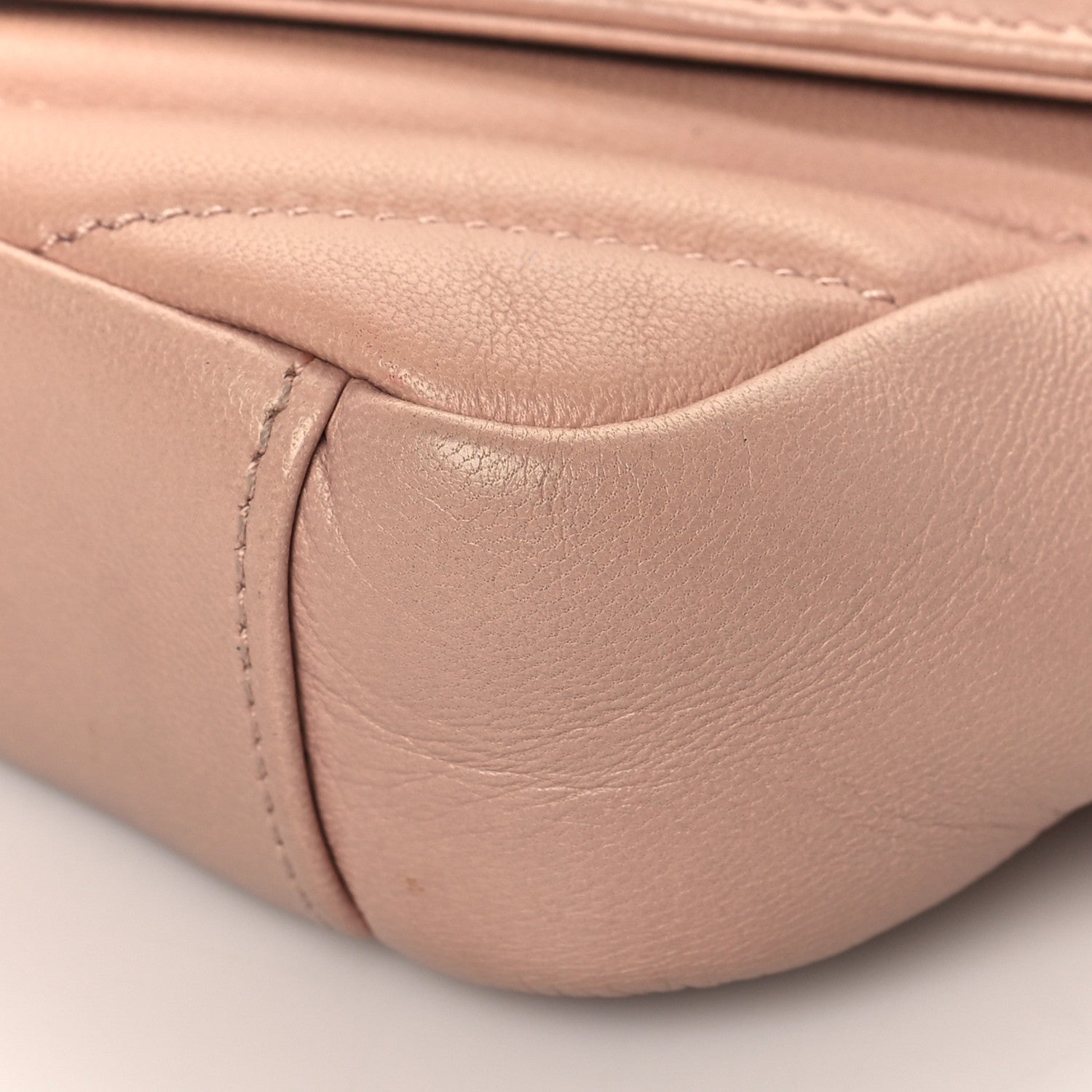 Saint Laurent Sheepskin Matelasse Monogram Classic Baby Chain Bag Pale Pink 9 of 10