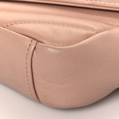 Saint Laurent Sheepskin Matelasse Monogram Classic Baby Chain Bag Pale Pink 9 of 10