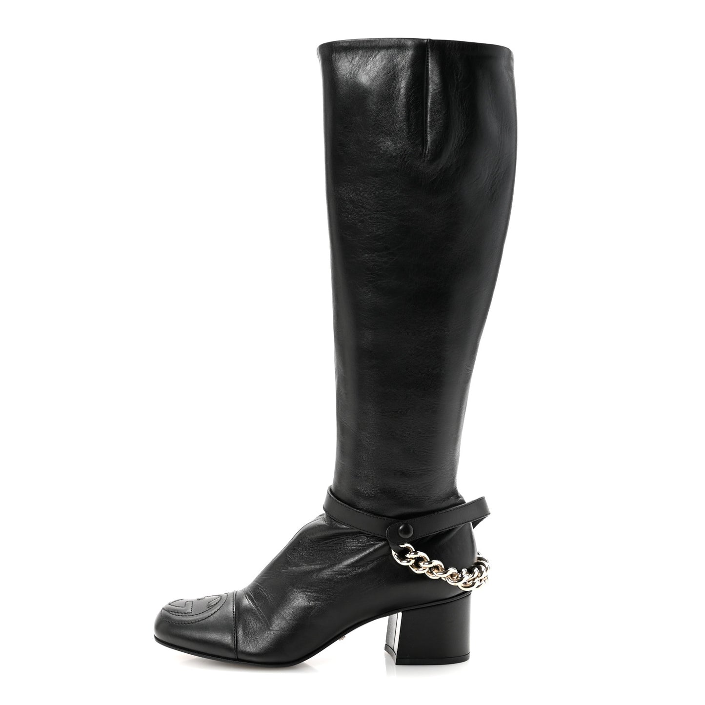 Calfskin Soho Knee Boots 36 Black