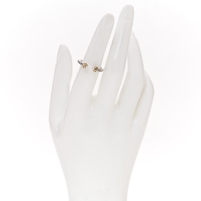 David Yurman Sterling Silver 14K Yellow Gold Diamond Freshwater Cultured Pearl Renaissance Ring 49 5 2 of 5