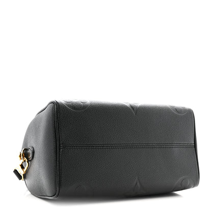 Louis Vuitton Empreinte Monogram Giant Speedy Bandouliere 25 Black 4 of 10