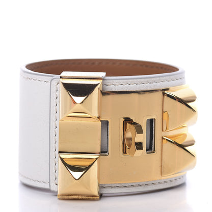 Hermes Swift Collier de Chien CDC Bracelet T2 White 2 of 5