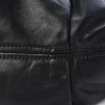 Prada Soft Calfskin Pleated Hobo Black 13 of 16