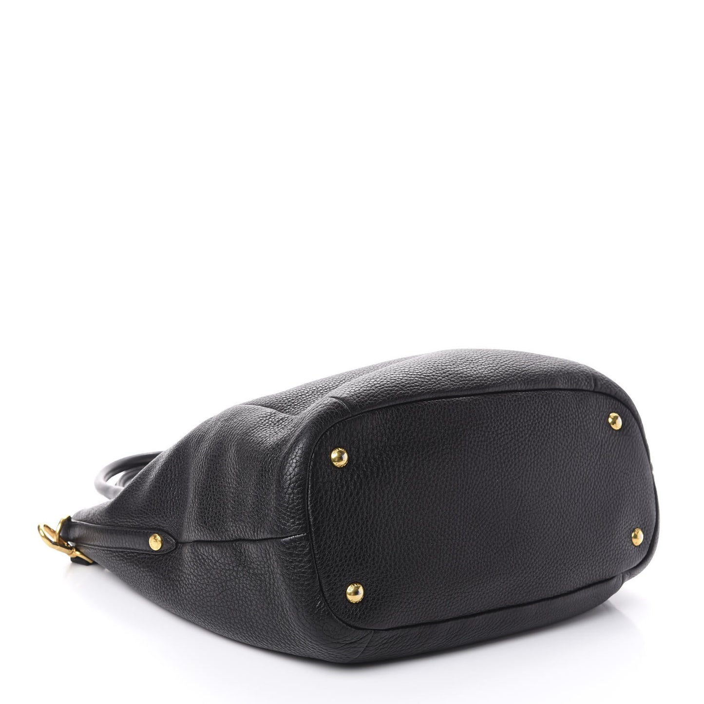 Vitello Daino Side Pocket Tote Black