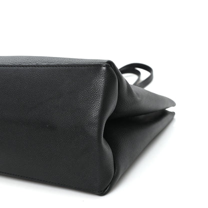 Louis Vuitton Grained Calfskin Lockme Shopper Black 9 of 10