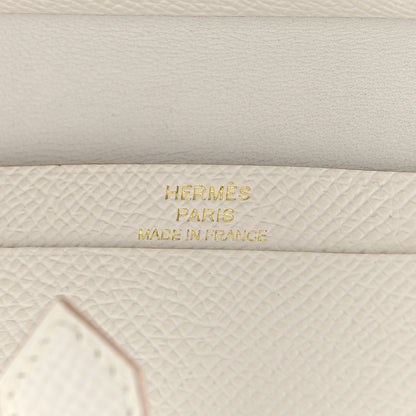 Hermes Epsom Bearn Card Holder Wallet Gris Pale 6 of 6