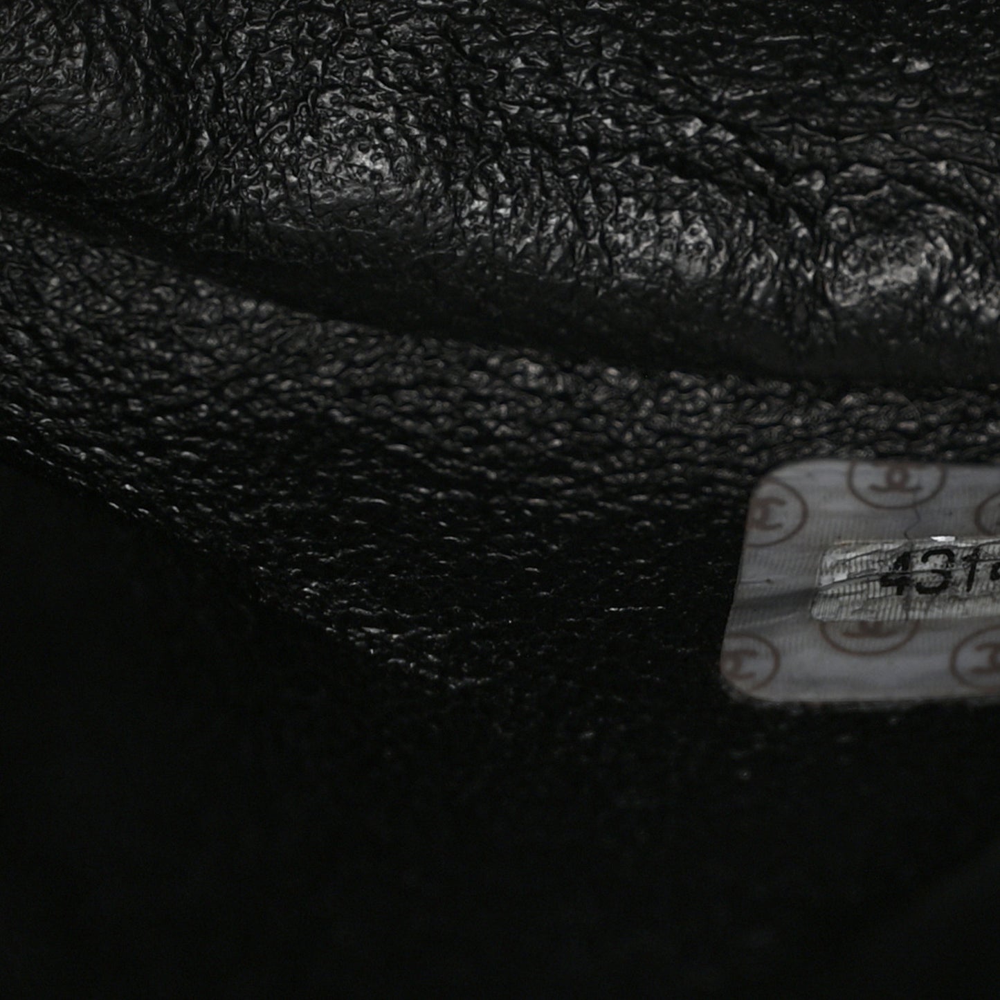 Lambskin Quilted Drawstring Backpack Black