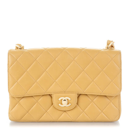 Chanel Lambskin Medium Bekko Chain Single Flap Beige 1 of 13