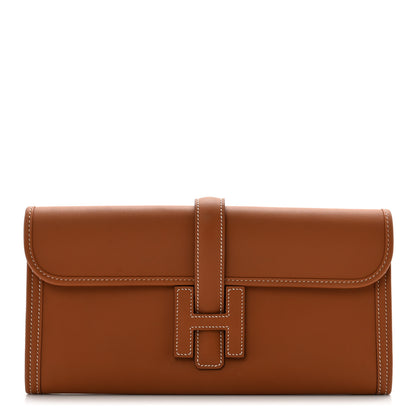 Hermes Veau Jonathan Jige Elan 29 Clutch Gold 1 of 8