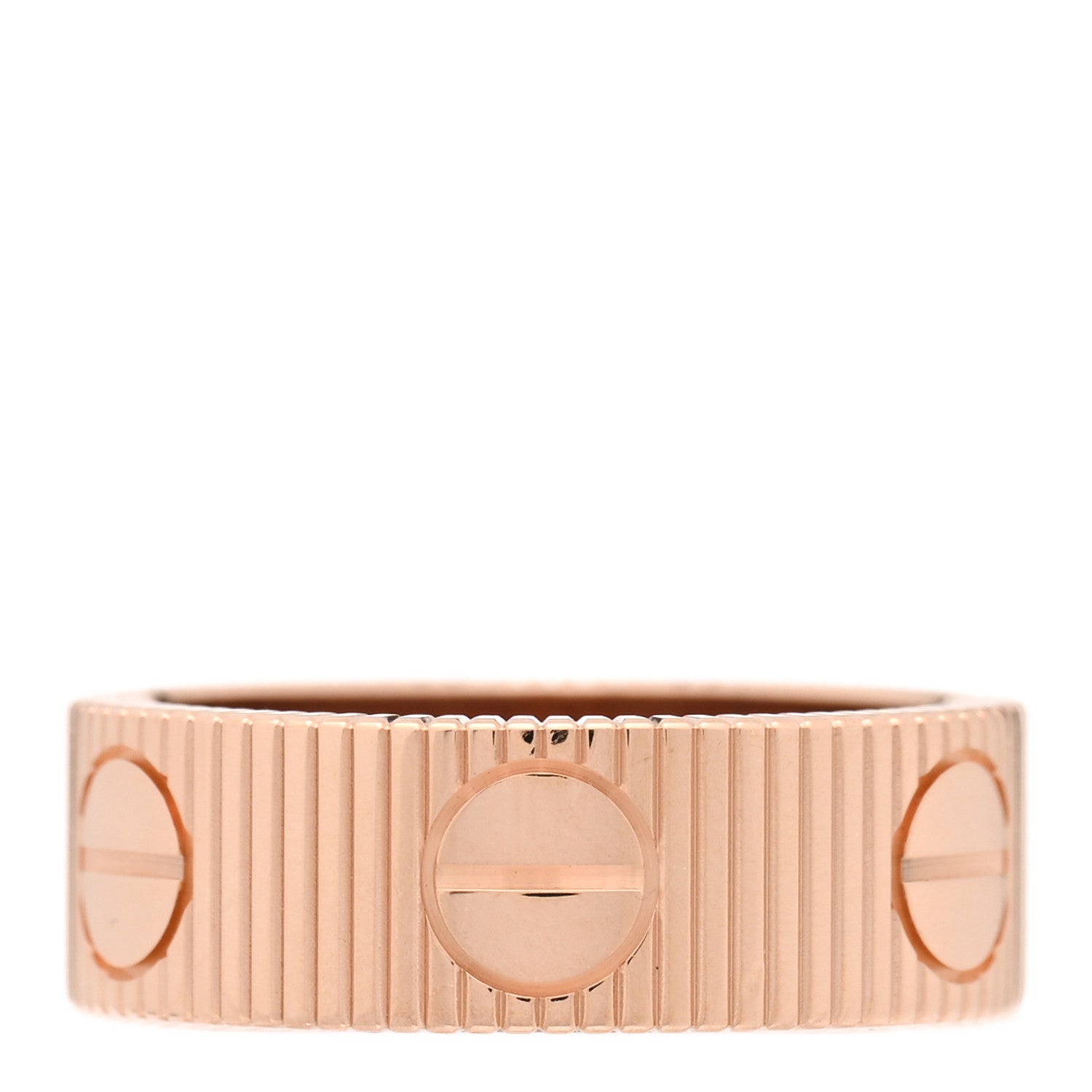 Cartier 18K Pink Gold 6.5mm LOVE Unlimited Ring 53 6.5 3 of 4