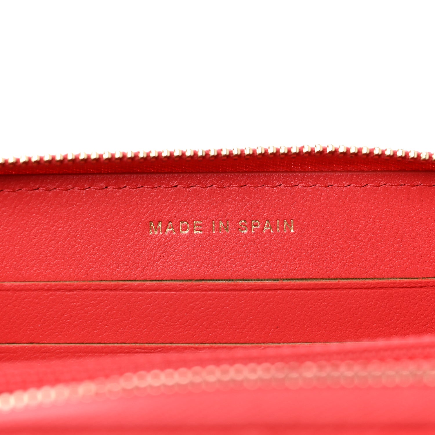 Chanel Lambskin Quilted Small Zip Around Wallet Coral 7 of 10