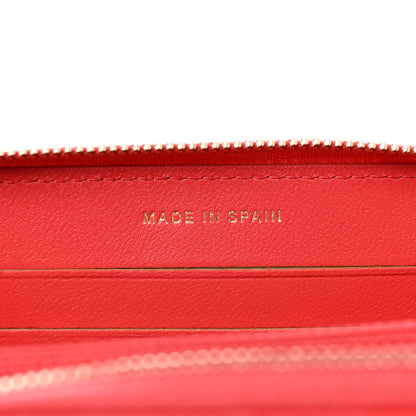Chanel Lambskin Quilted Small Zip Around Wallet Coral 7 of 10