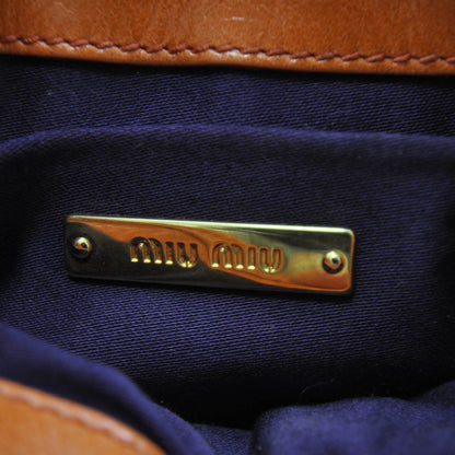 Miu Miu Leather Matelasse Lux Coffer Sling Papaya 9 of 9