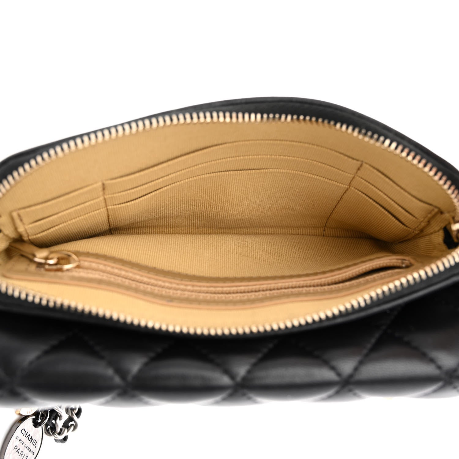 Chanel Lambskin Quilted Coco Clips Single Flap Black 5 of 15