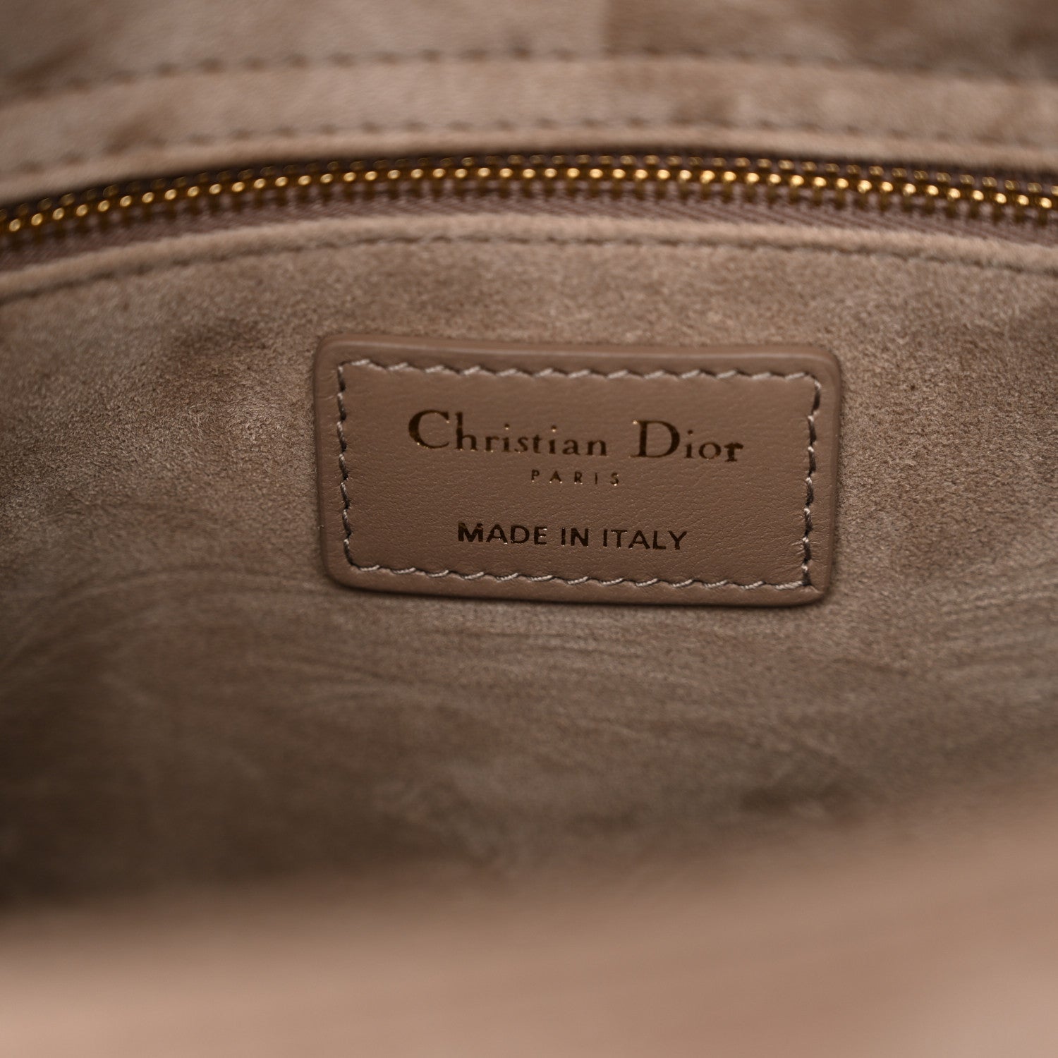 Christian Dior Lambskin Cannage Medium Lady Dior Warm Taupe 7 of 11