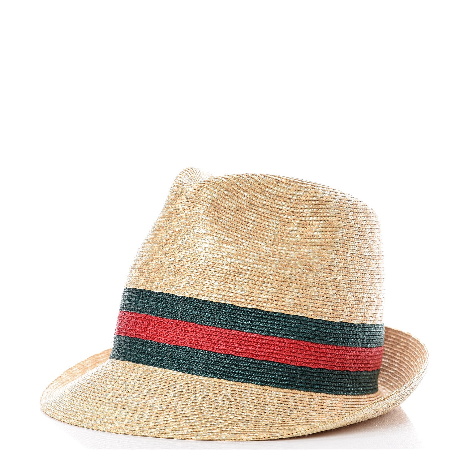 Gucci Abaca Straw Web Fedora Hat M 1 of 5