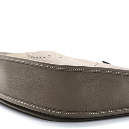 Hermes Taurillon Clemence Evelyne III PM Etoupe 8 of 9