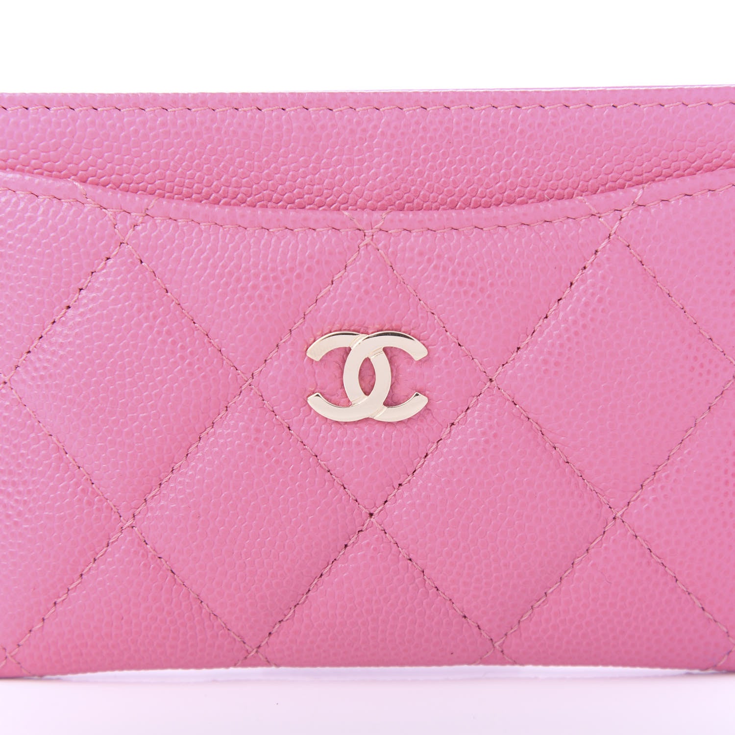 Chanel Shiny Caviar Quilted Card Holder Pink 11 of 12