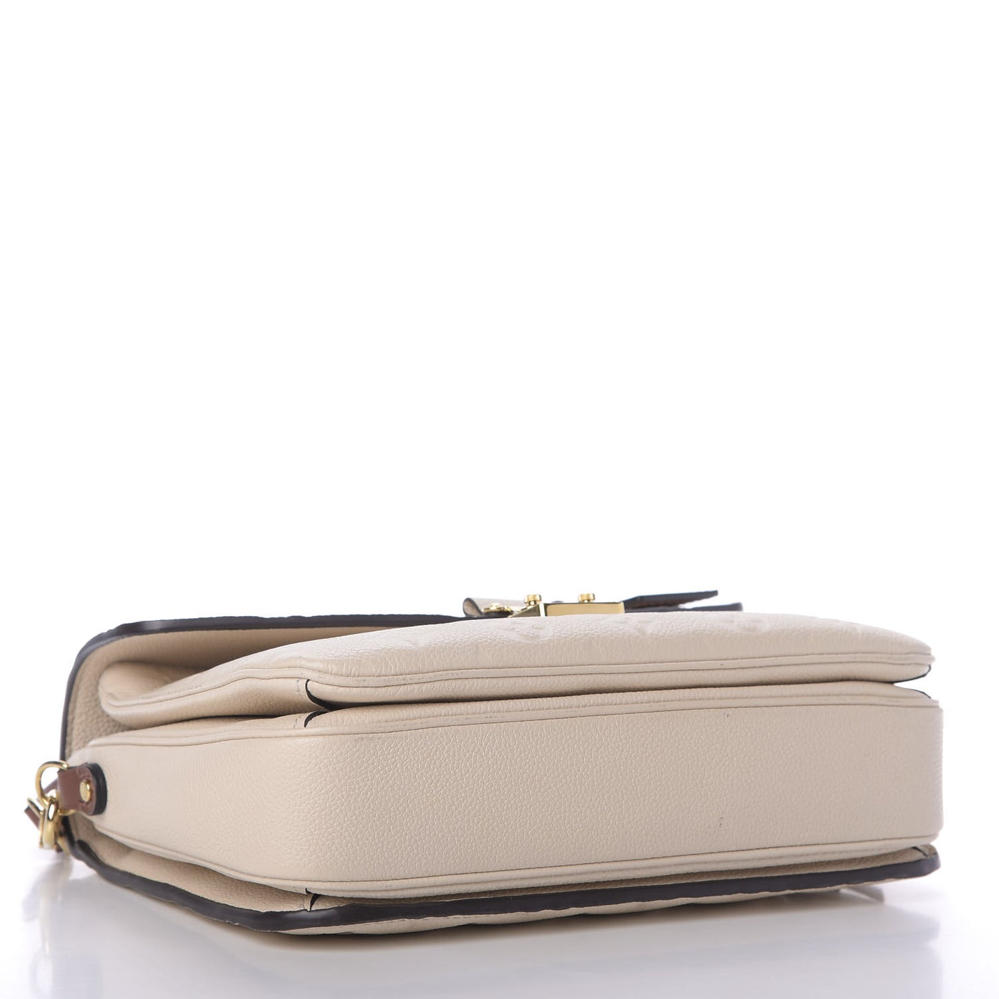Empreinte Braided Pochette Metis Creme Beige Caramel