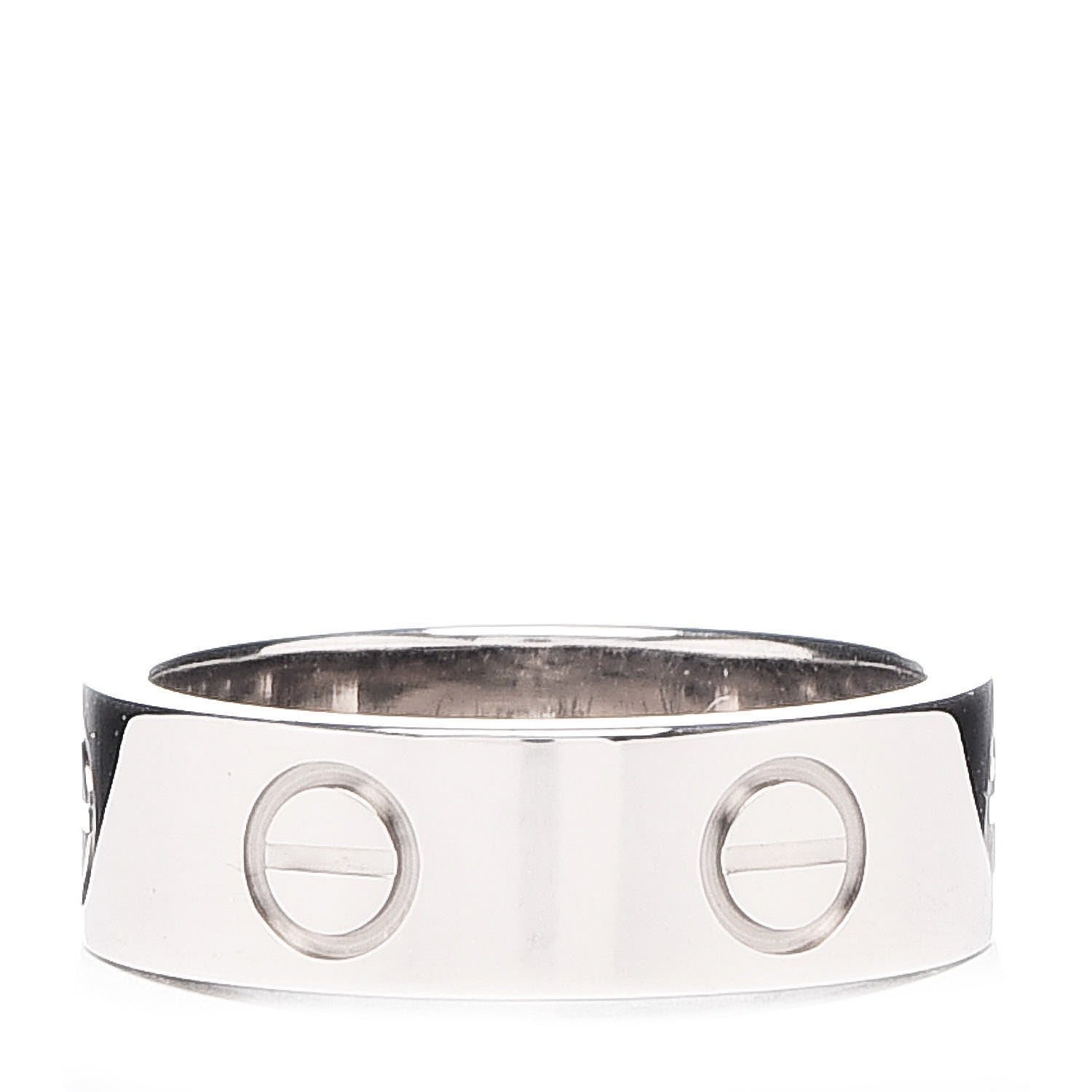 Cartier 18K White Gold 5.5mm LOVE Ring 49 4.75 3 of 4