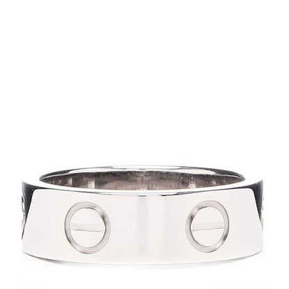 Cartier 18K White Gold 5.5mm LOVE Ring 49 4.75 3 of 4