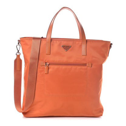 Prada Tessuto Nylon Tote Papaya 1 of 10
