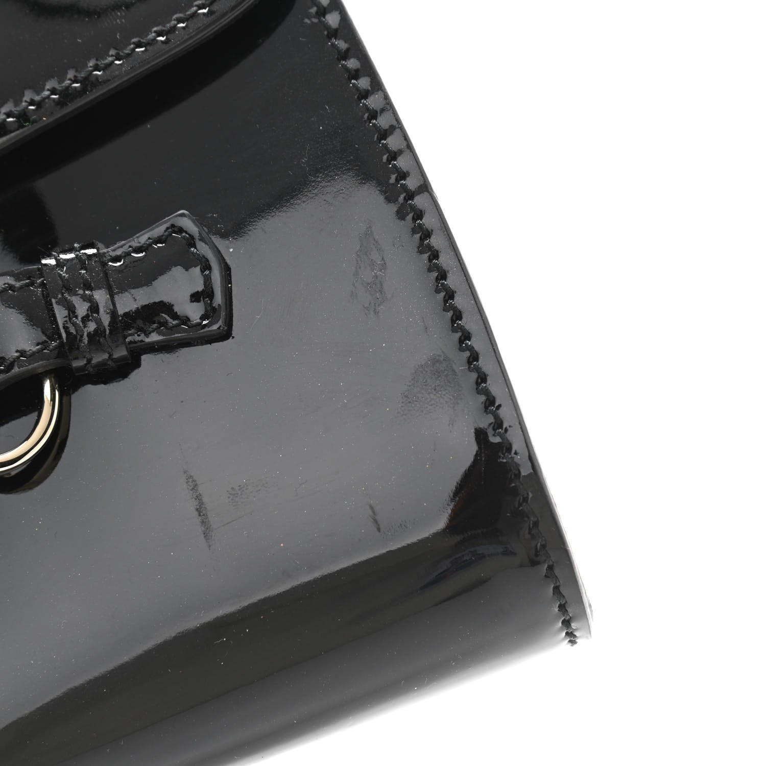 Gucci Patent Small Emily Chain Shoulder Bag Black 12 of 12
