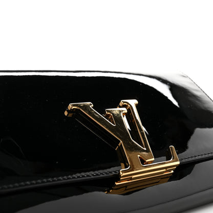 Louis Vuitton Patent Louise Clutch Black 8 of 10